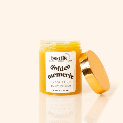 Golden Turmeric Body Scrub: 8 oz - Mela-Glo Beauty